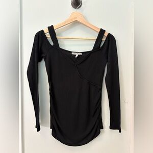 Express Double Layer Cold Shoulder Top